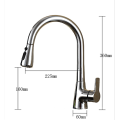 Flexible Hose Gooseneck Pullout Kitchen Faucets Mixer